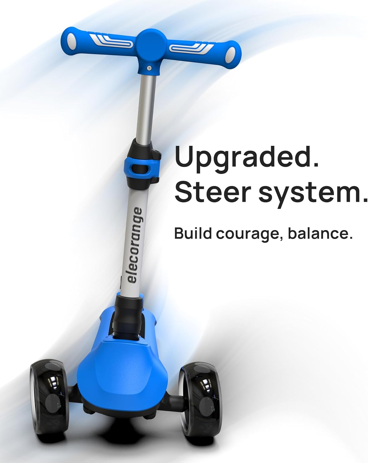 T200/T500 Balance Electric Scooter for Kids Age 4-9, 2 Types Front Wheels, Elect