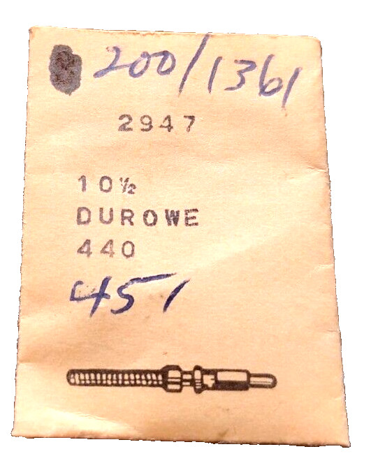 Durowe 440 443 445 460 540 542 543 576 586 590 Winding Stem watch part #200/1249