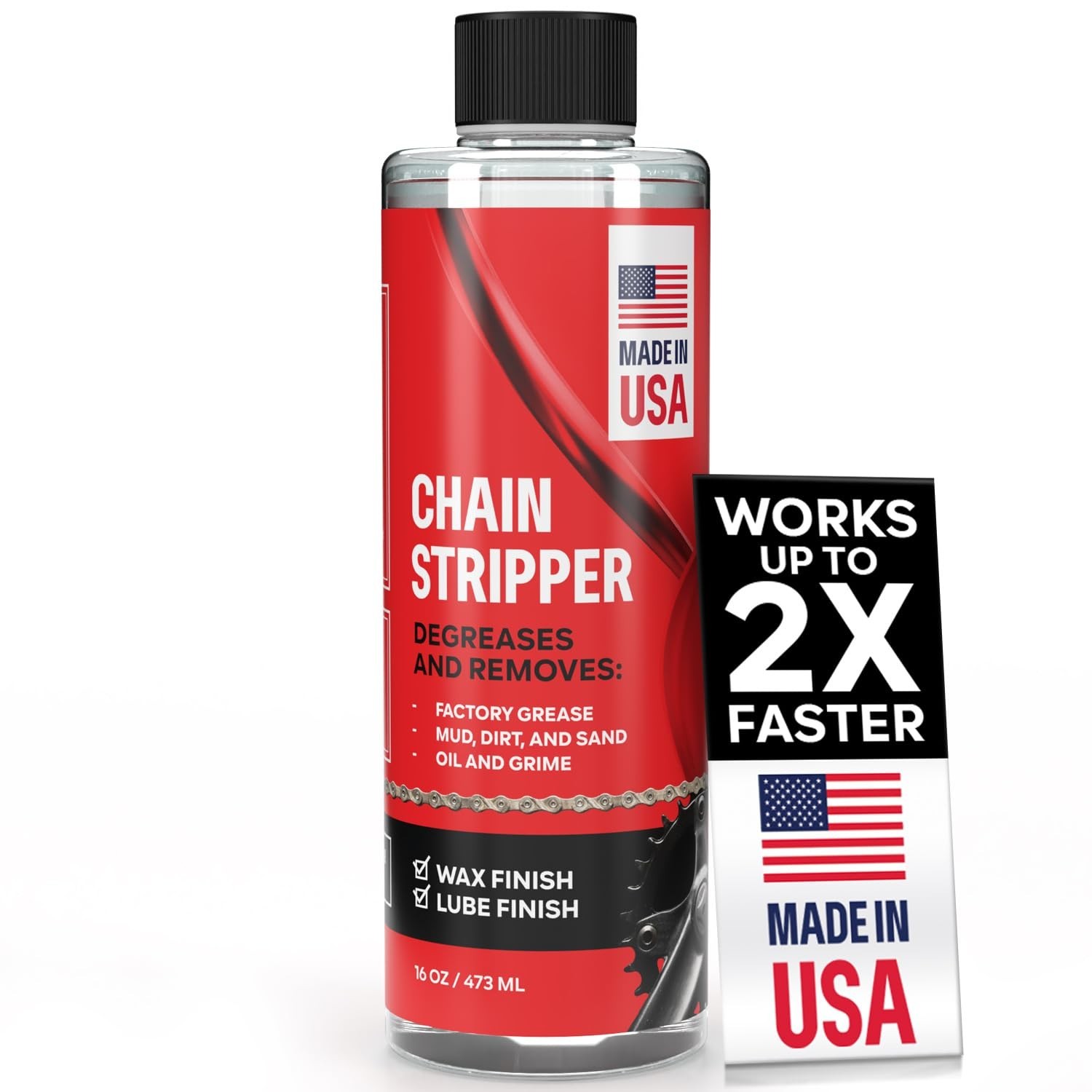 Professional Bike Chain Stripper + Degreaser – 16oz Chain Cleaner & Wax Prep,…