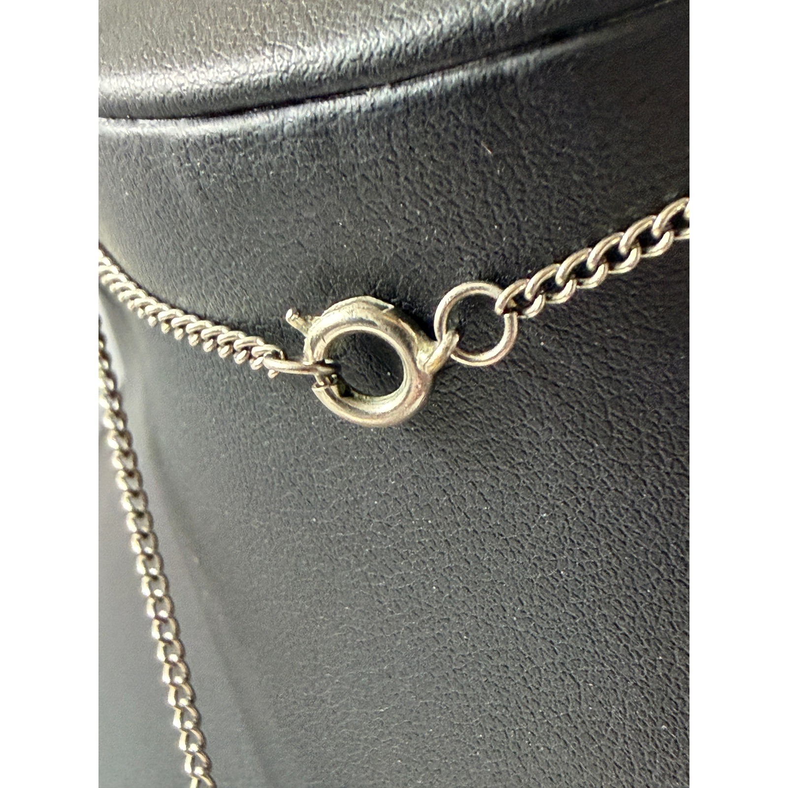Vintage Watch Necklace Signed Endura Silver Tone READ
