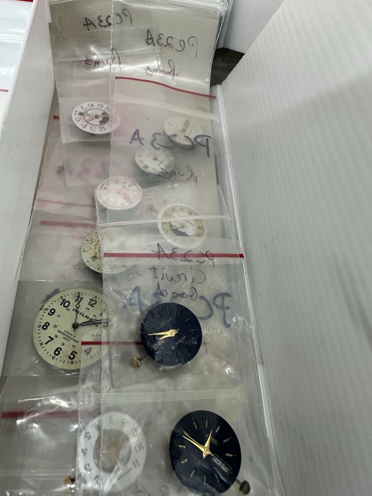 LOT 57 HATTORI QUARTZ WATCH MOVEMENTS PC 22A, PC21 PC23 Parts Repairs Crafts