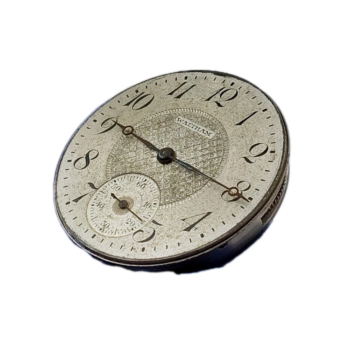 Waltham Traveler 16s Movement Double Sunk Metal Dial Hands Watch Part Video 1891