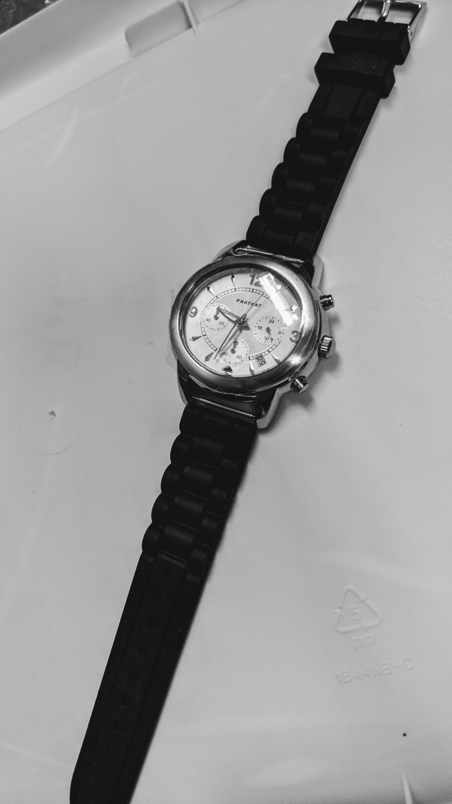 PHATCAT NEW VD53 Chrono Movement, with S/S case, dial, hands, date, black band