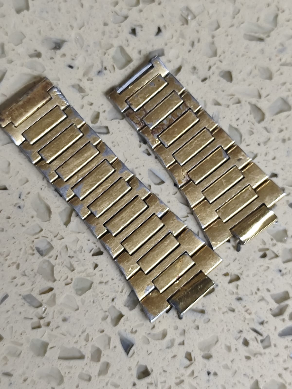 Omega Seamaster bracelet Ref 1286.249.1 Lot Part & end end link just part use