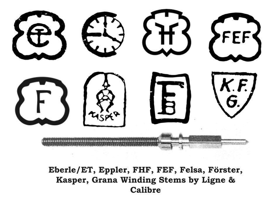 1x Eberle Eppler FHF FEF Fluerier Felsa Forster Kasper Grana Winding Stem by Cal