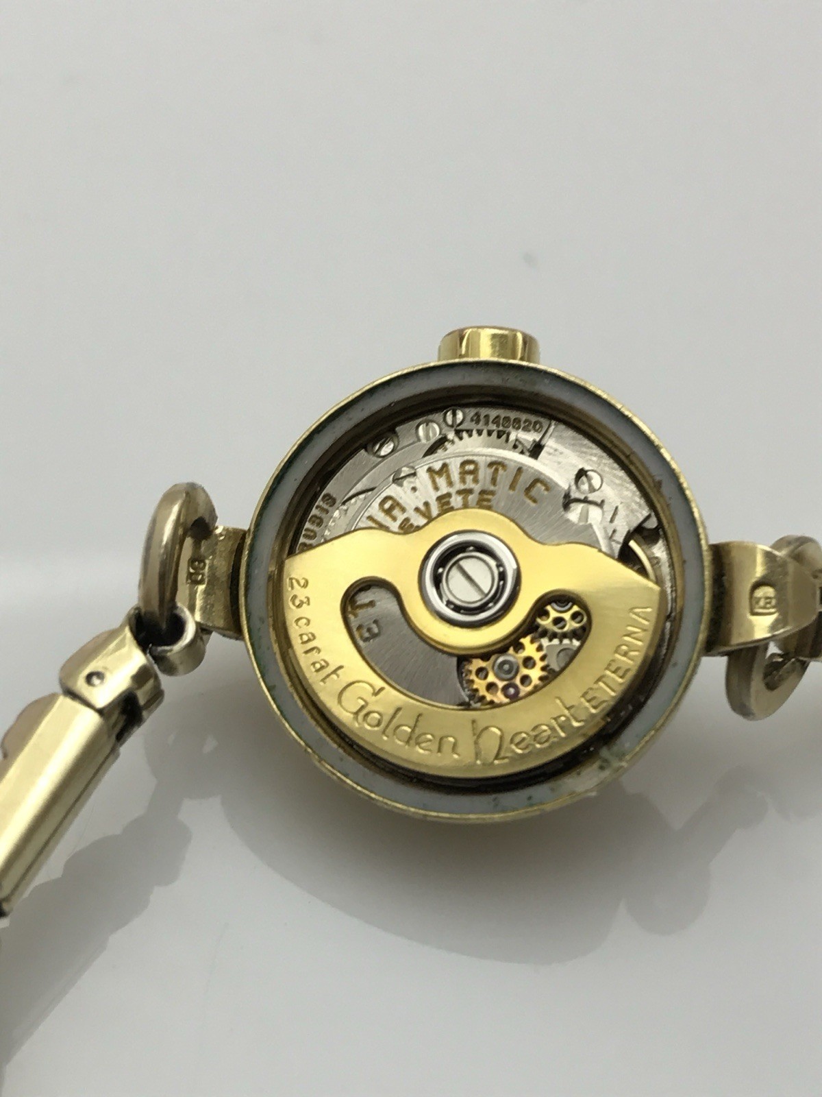 Eterna-Matic, “23 Karat Golden Heart”, “21 Rubie”, Ladies Watch RARE Collectible