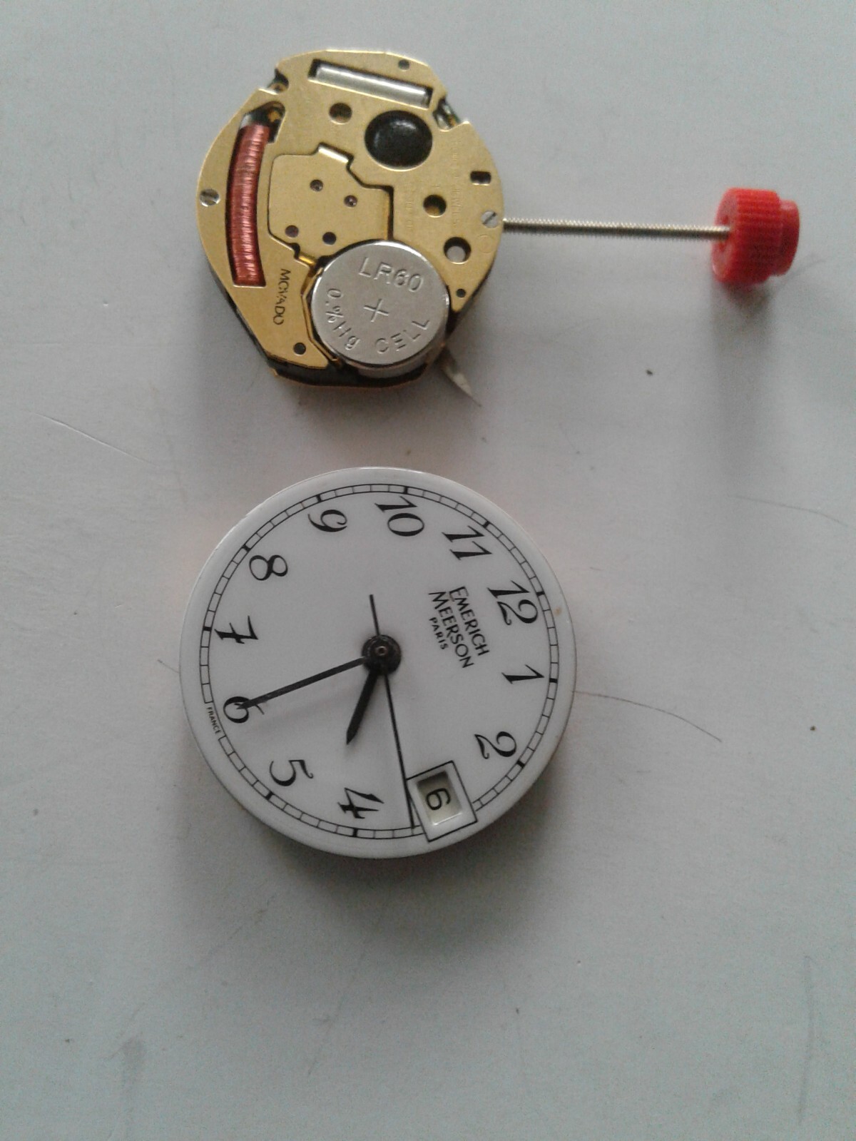 Lot OF 2 Eta 256.111, 902.002 MOVADO WITH HANDS Quartz Swiss WORKING Movement