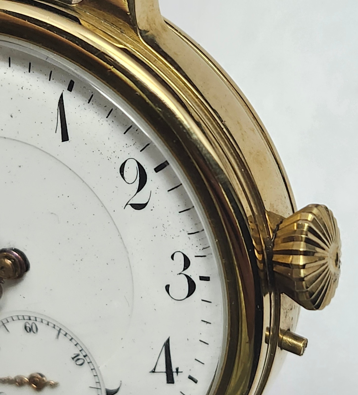 Working Marriage Wristwatch – Enamel Dial -Filigree Hands – 50mm