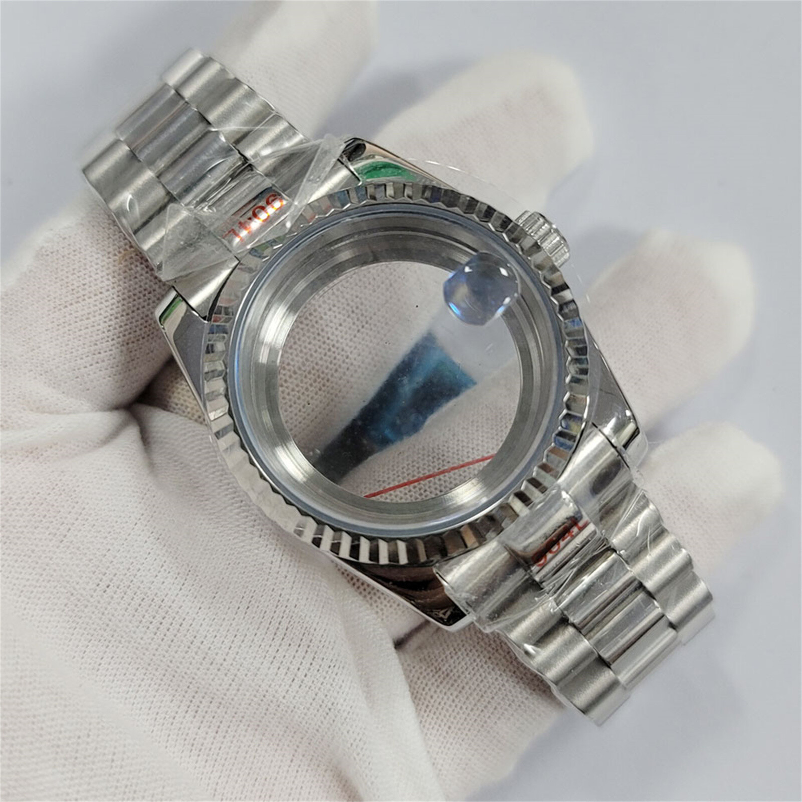 ​36/39MM Stainless Steel Watch Case+Strap Sapphire Glass For NH35/36/4R Movement