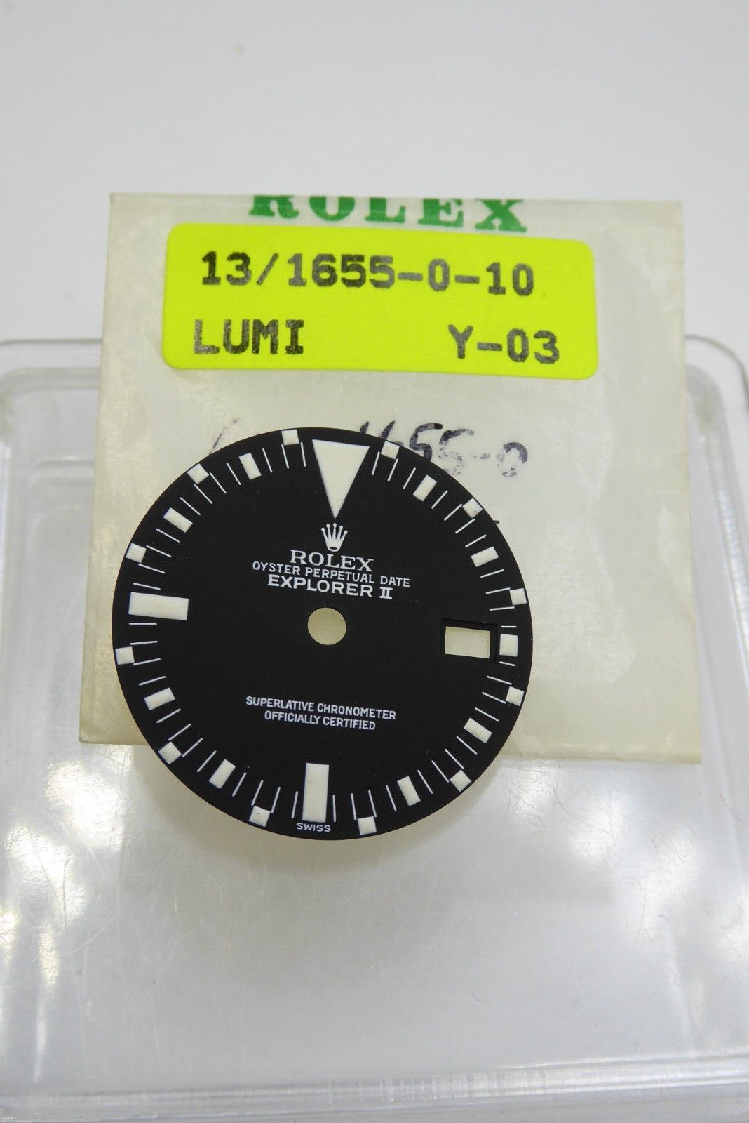 Rolex Explorer II Luminova Service dial 1655