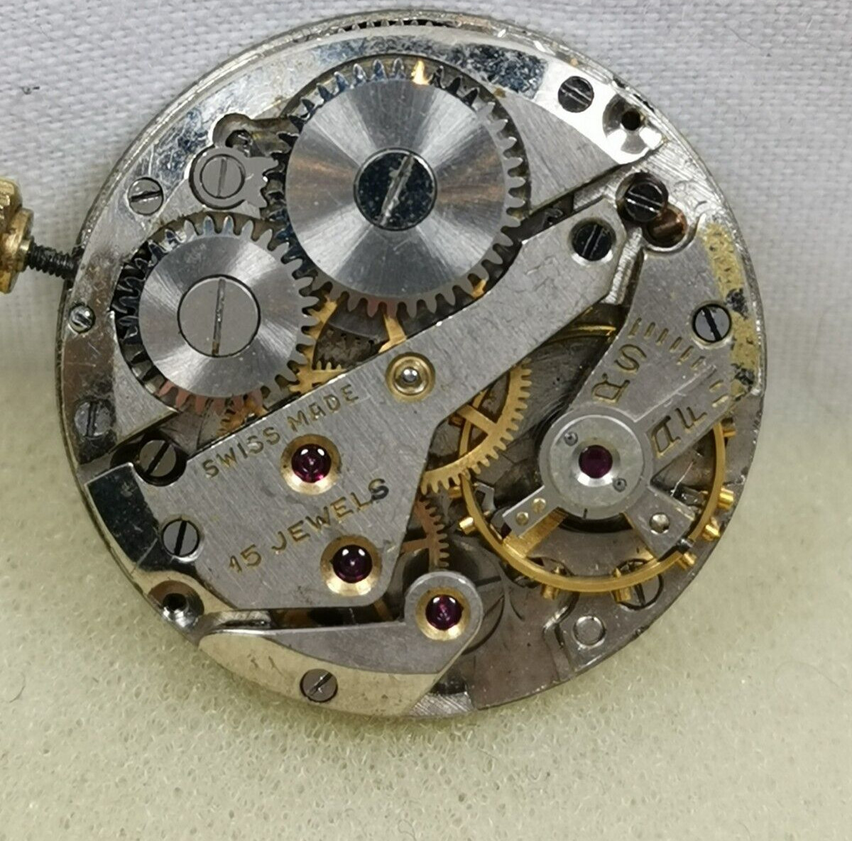 Invicta 15j Cal. AS 984 Swiss watch Movement Spare parts or Repair!