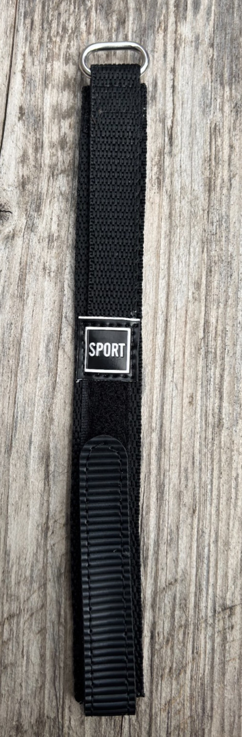 Wrap Around Nylon Watch Strap Band Sports Hook & Loop. 14 / 18mm