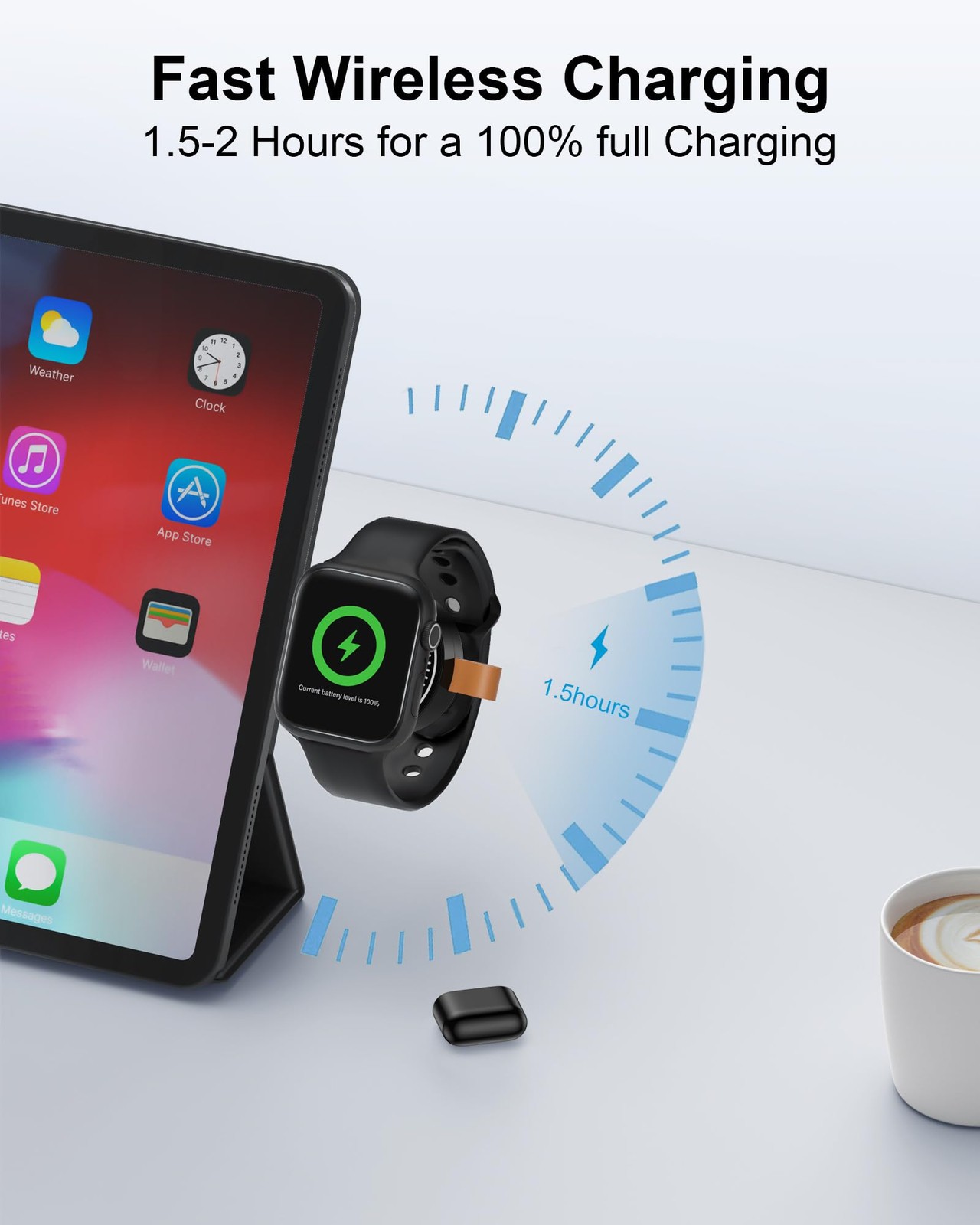 USB C Apple Watch 11/Ultra3 Charger for Car Magsafe iWatch Wireless Charger