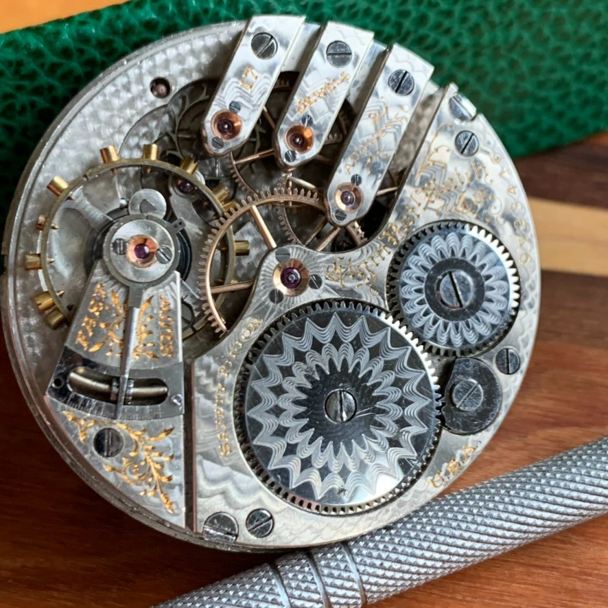 1903 Elgin Grade 243 16S 17 J 3 Finger Hunting Case Pocket Watch Movement Repair