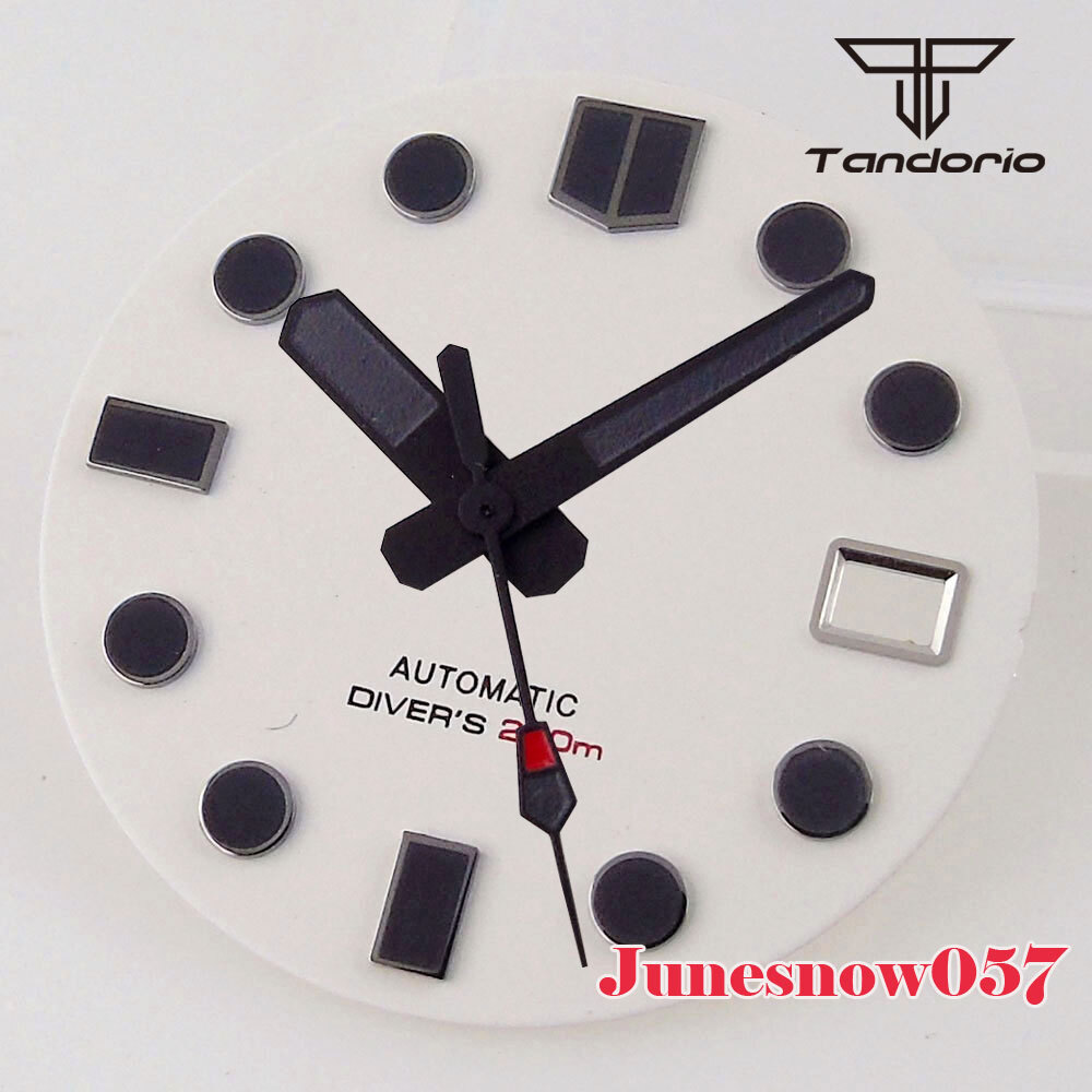 Accessories Parts 29mm Sterile White/Black Men Watch Dial Fit NH35A NH36A SKX007