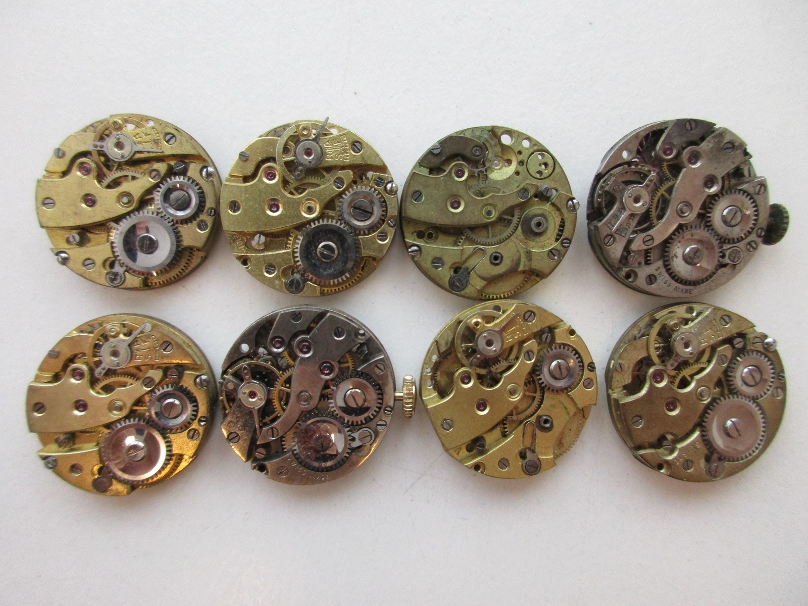 Lot of vintage ETA watch movements – identified as cal. 361 – for parts