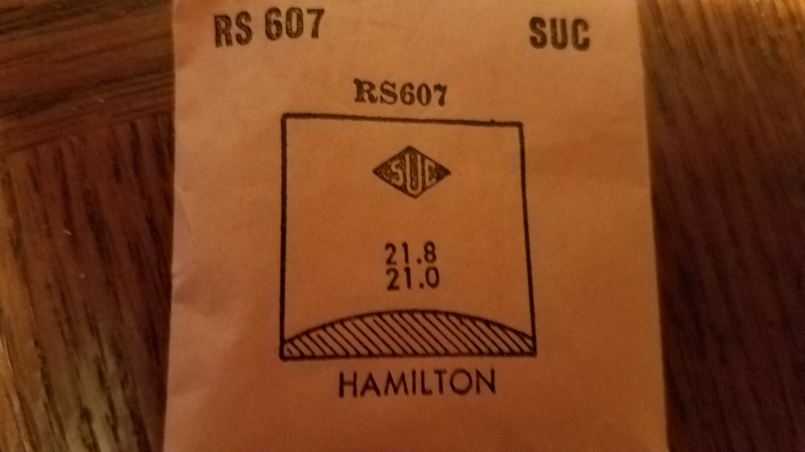 HAMILTON WATCH CRYSTALS NOS – SUC BRAND many varieties (RA to RMC) page 1 0f 5