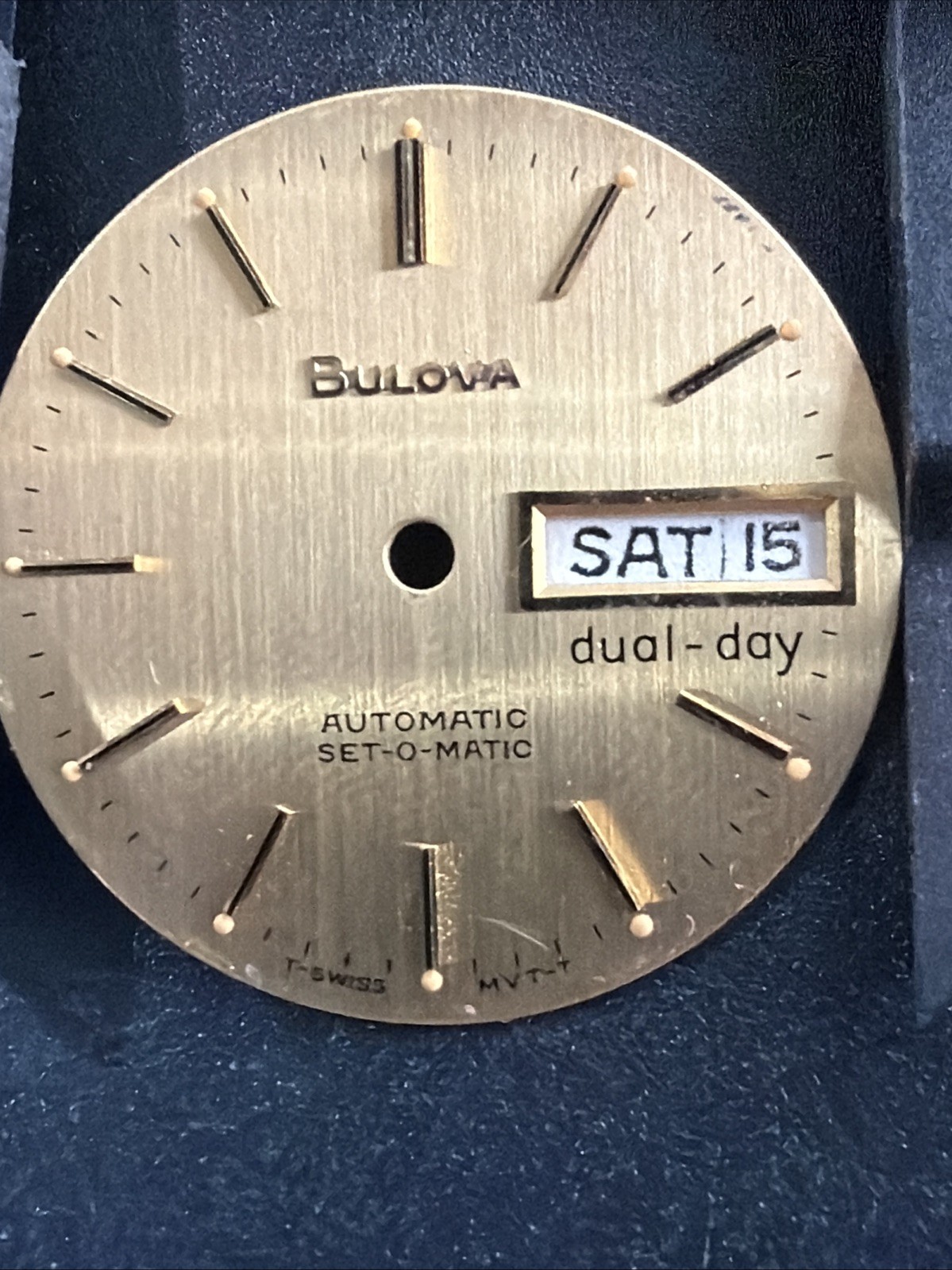BA88 Bulova Automatic Set O Matic Day Date 27-28mm Mens Watch Dial Replacement**