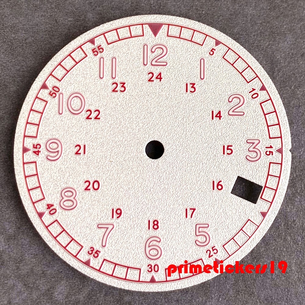 29mm NH35 Watch Dial+Hands Set Luminous 3.8 o’clock Date Window Wristwatch Face
