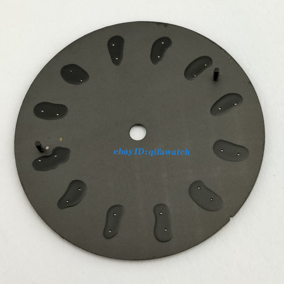 30.8mm Black Luminous Watch Dial For Miyota 8205 8215 821A DG2813 3804 movement