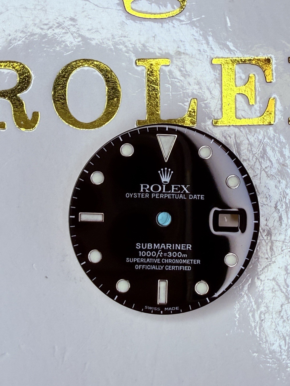 Genuine Rolex Submariner Glossy Black Dial 16800 16610 Swiss Made 3135 3035 Mint