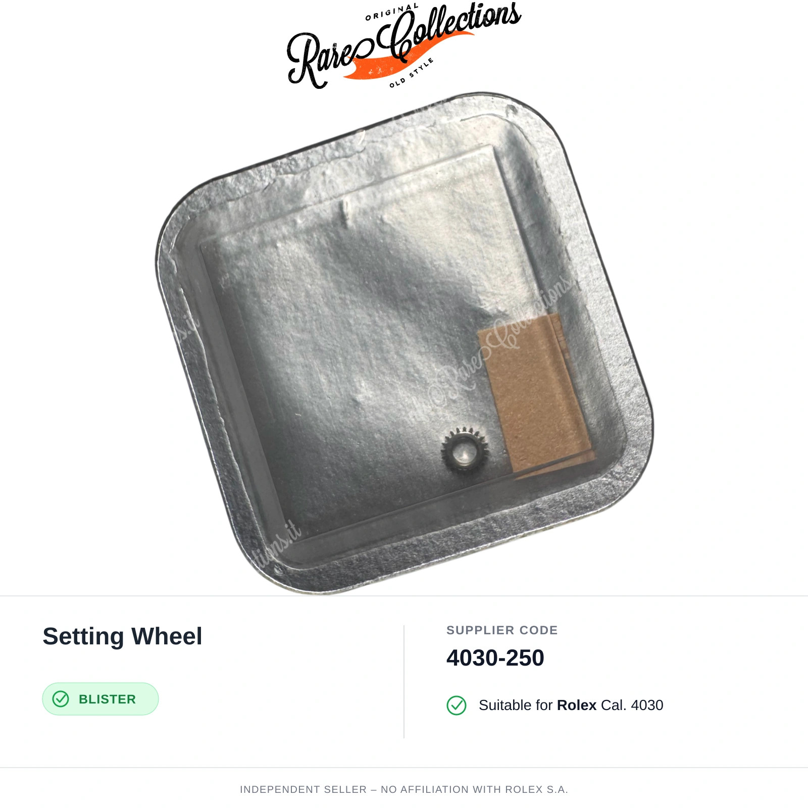 Setting Wheel for Rolex (cod. 4030-250) — New Blister NOS NOS X1
