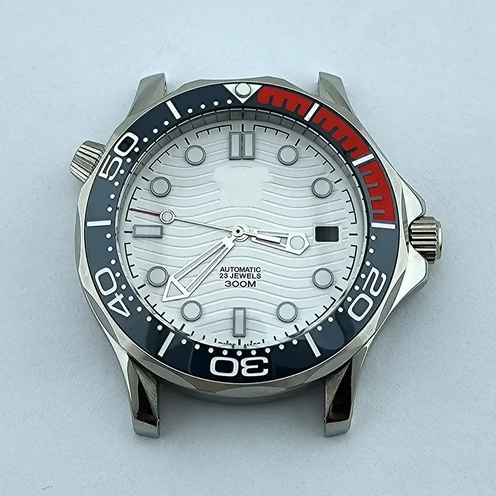 Stainless Steel Strap for NH35 Seamaster 300 Case 41mm Automatic Waterproof Part