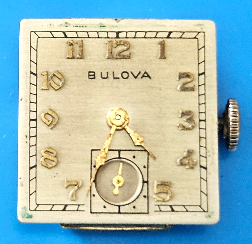 BULOVA 8AE 17J Watch Movement (REMOVED FROM GOLD CASE/BALANCE RUNS) lot76