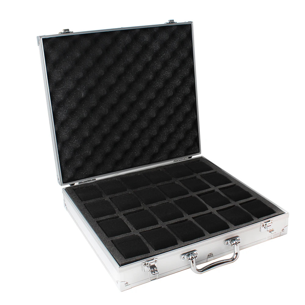 24 Girds Luxury Premium Quality Watch Box Aluminum Alloy Produc Pattern Storage