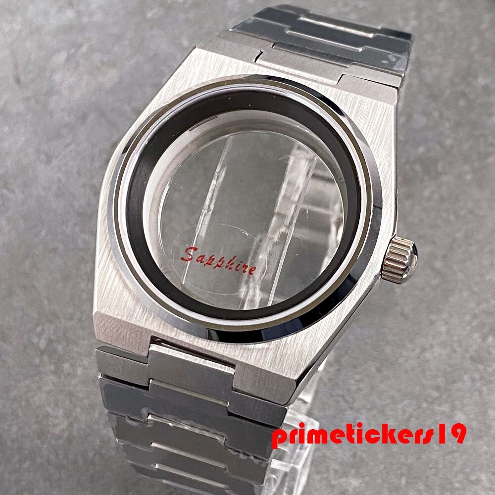 Sapphire 40mm NH35 Watch Case Band+Inner Ring Fit for Prx Super Player Mod Parts