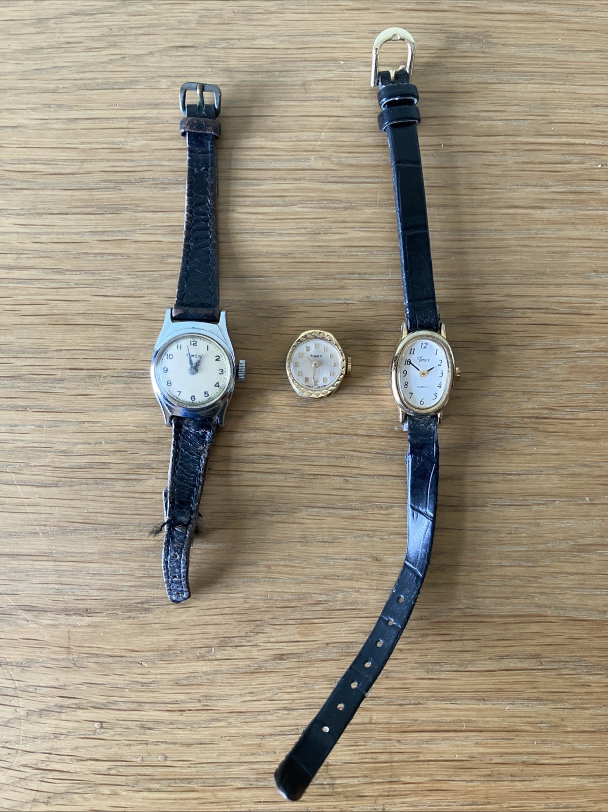 3 X Vintage Timex Ladies Watches Great Britain Untested For Parts/Repair As Seen