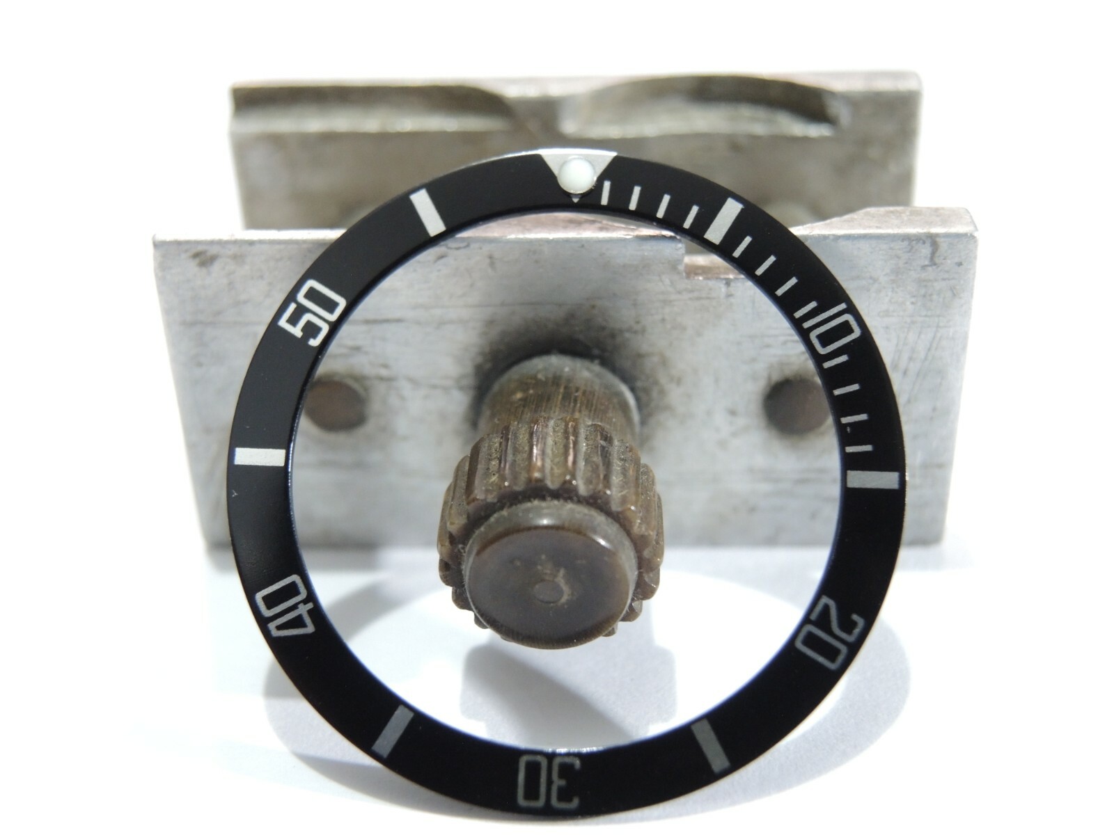 NEW BLACK SUBSTYLE FLAT BEZEL INSERT 33.5MM MEDIUM DIVERS SKX013 (7S26-0030)