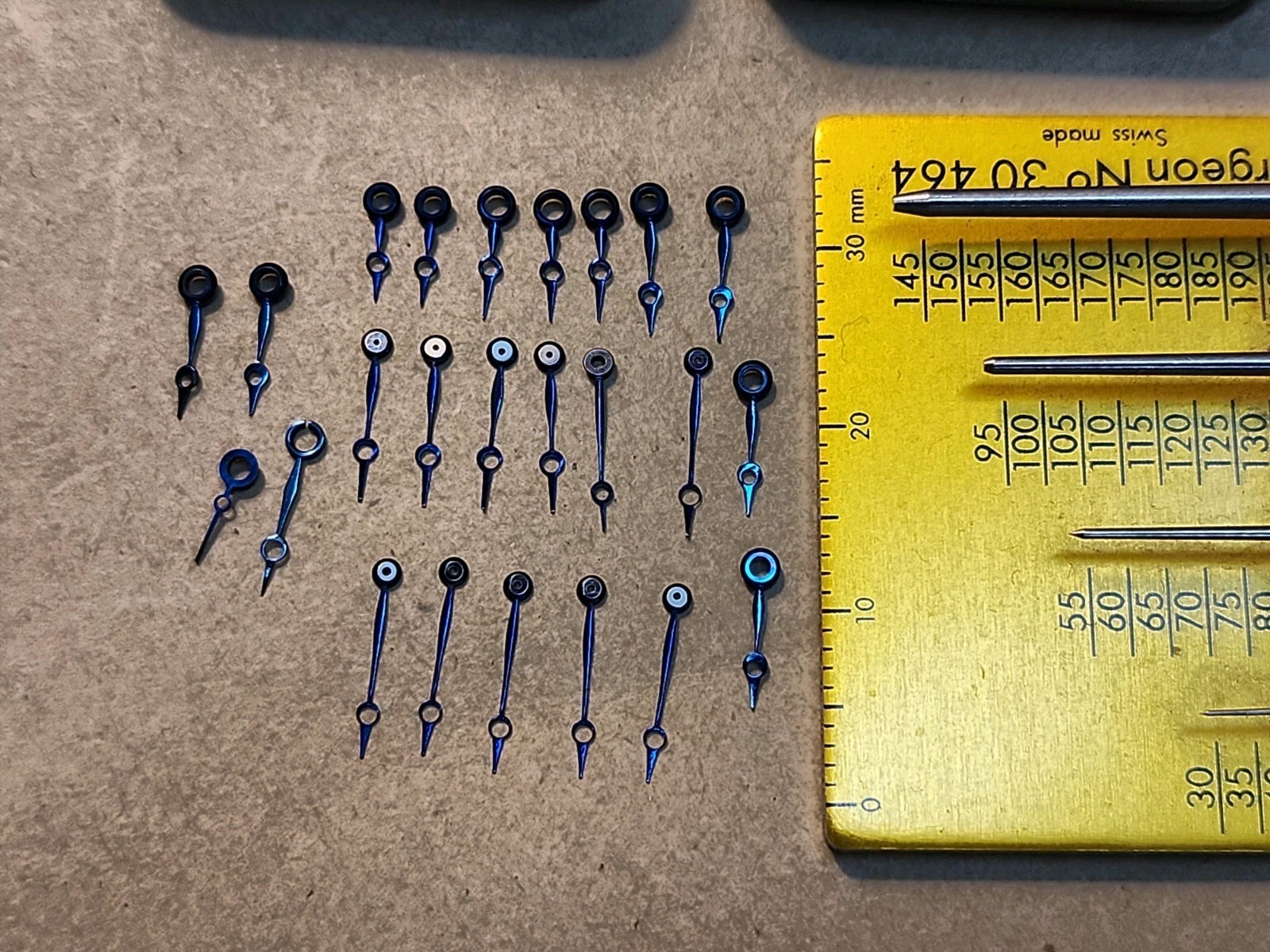 Lot Of Vintage NOS Empire Blue Moon Wristwatch Hands