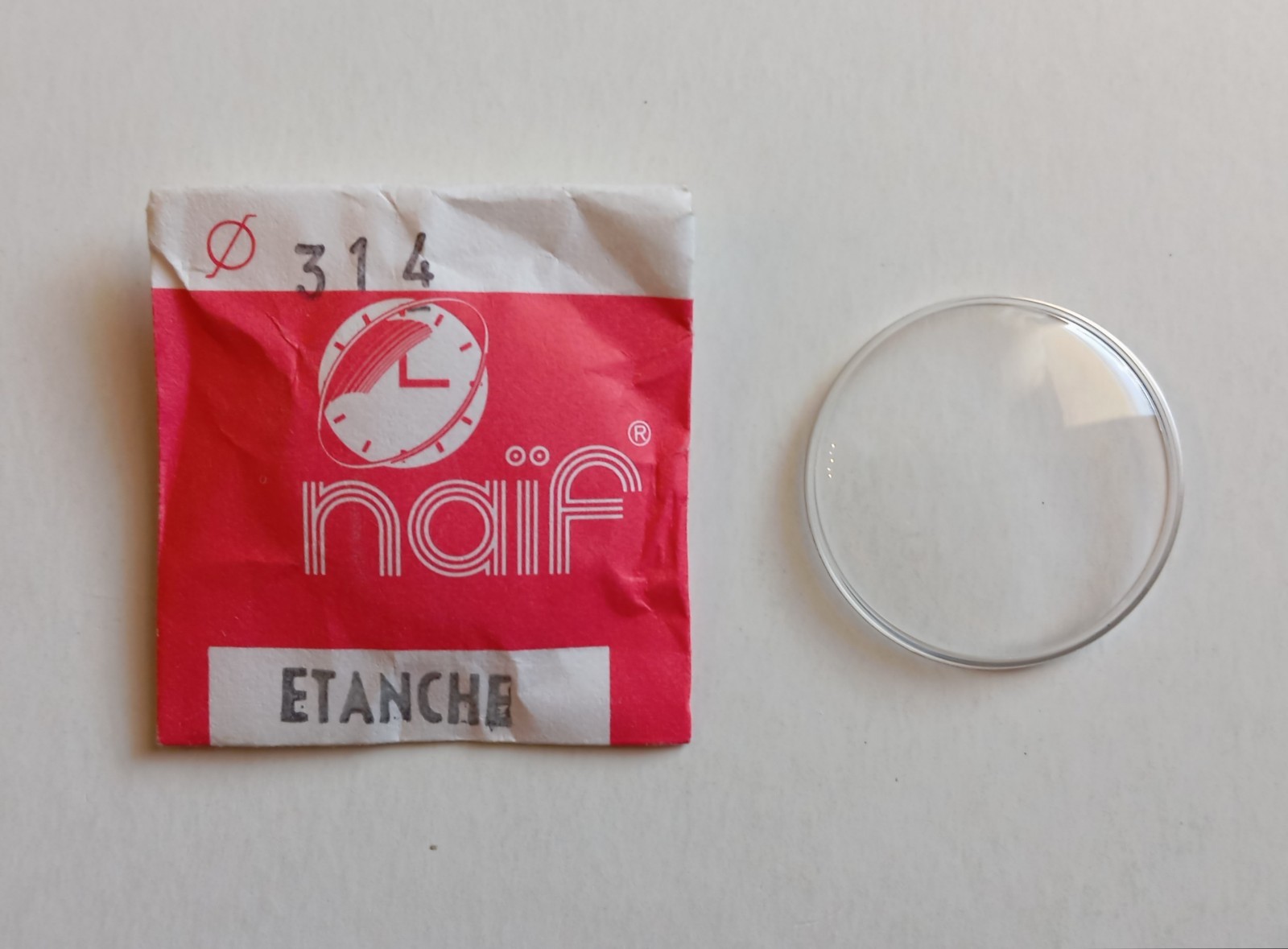 NAIF Plexi Glass Plastic Domed for Watch – Diameter mm 314 / 31.4