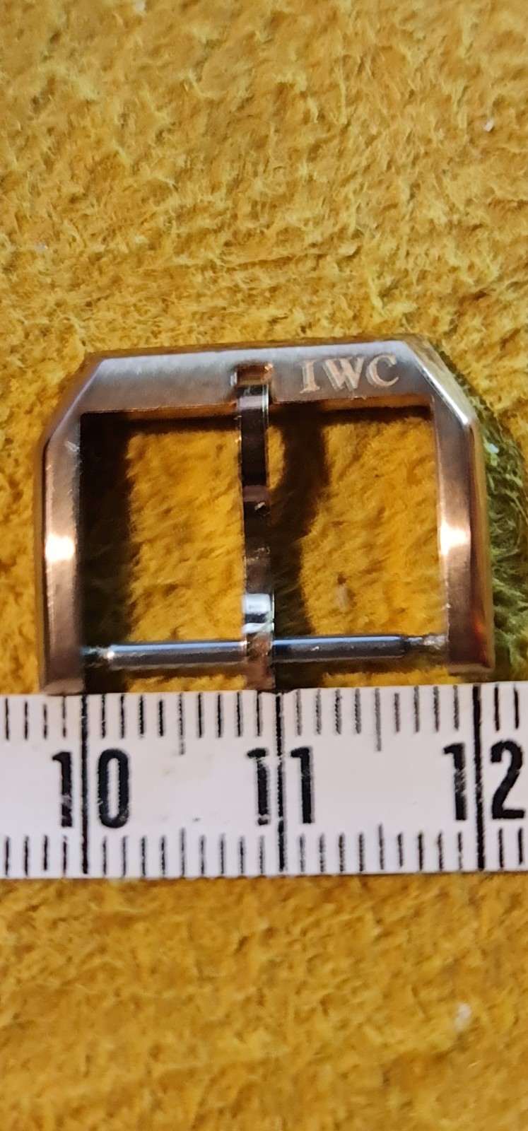 AUTHENTIC IWC 18MM TANG BUCKLE SWISS ACIER INOX ROSE GOLD