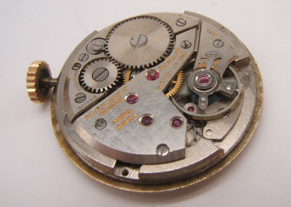 VTG BENRUS WRIST WATCH MOVEMENT 17J DN21 AXZ WORKING