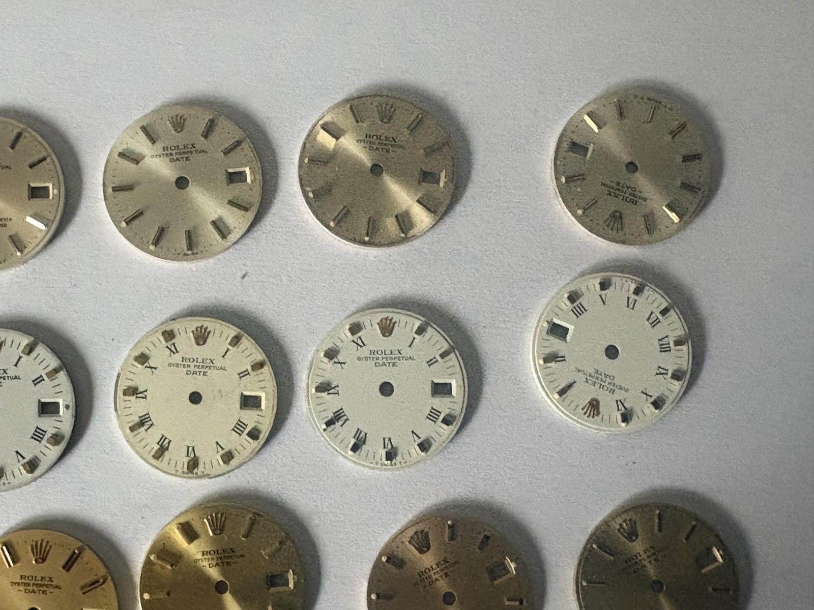 Rolex Date 26mm Dials x 18, All 100% Genuine