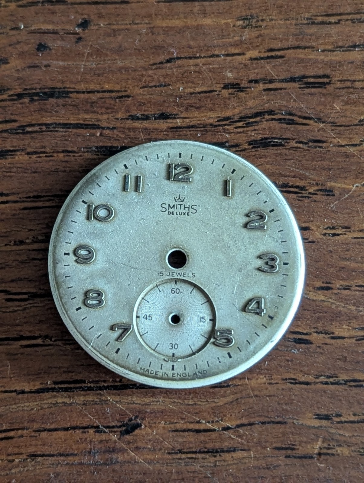 Smiths DeLuxe Watch Dial, Everest Range, Good Condition, 29mm #P25