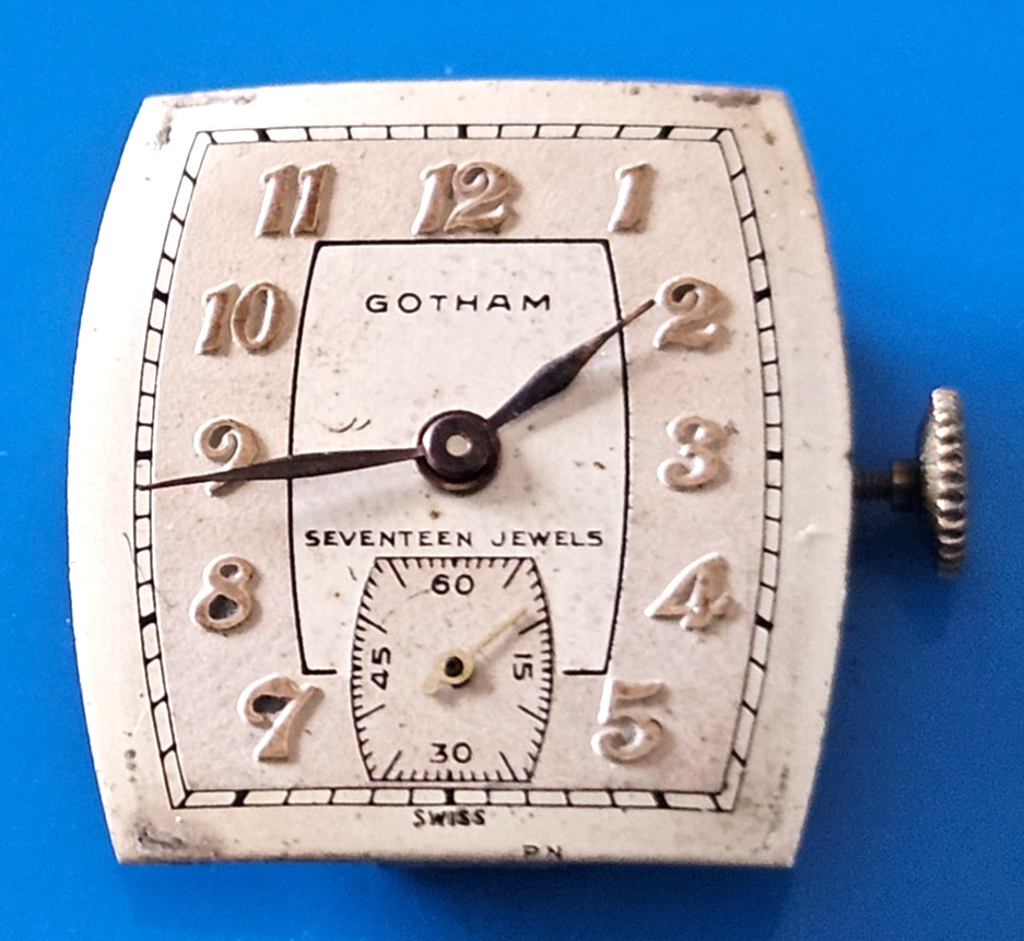GOTHAM SQLK 17J Watch Movement (REMOVED FROM GOLD CASE/BALANCE RUNS) lot16