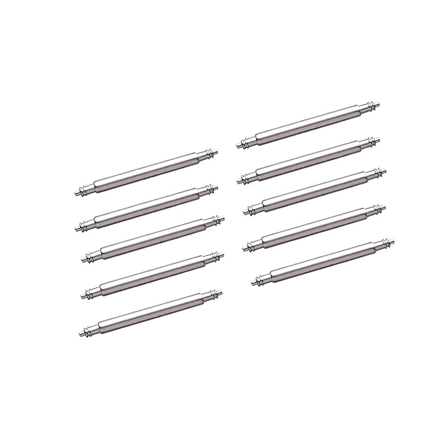 Watch Band Spring Bars Pins 10mm-28m Stainless Steel (10 Pcs) Thick 1.78mm