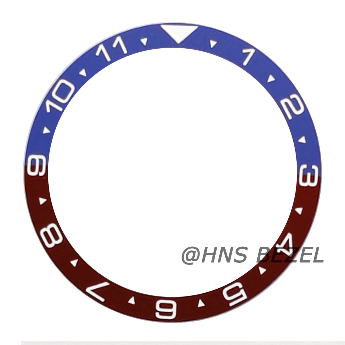 BLUE & RED CERAMIC BEZEL INSERT FOR SEIKO WATCH 6309 7040 7049 SUWA TURTLE 6309A