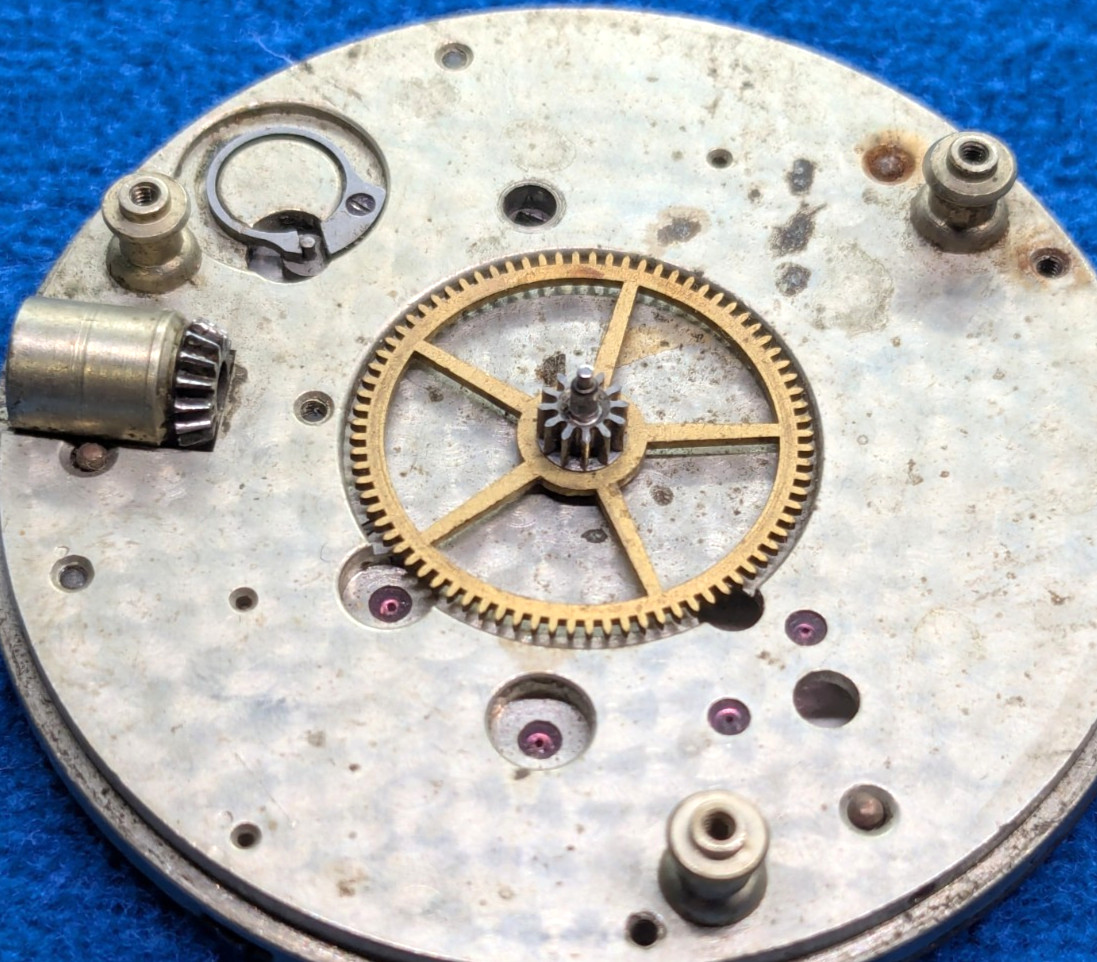 Lot of Two Vintage American Waltham & Illinois Watch Co Dials – Movements 45 mm