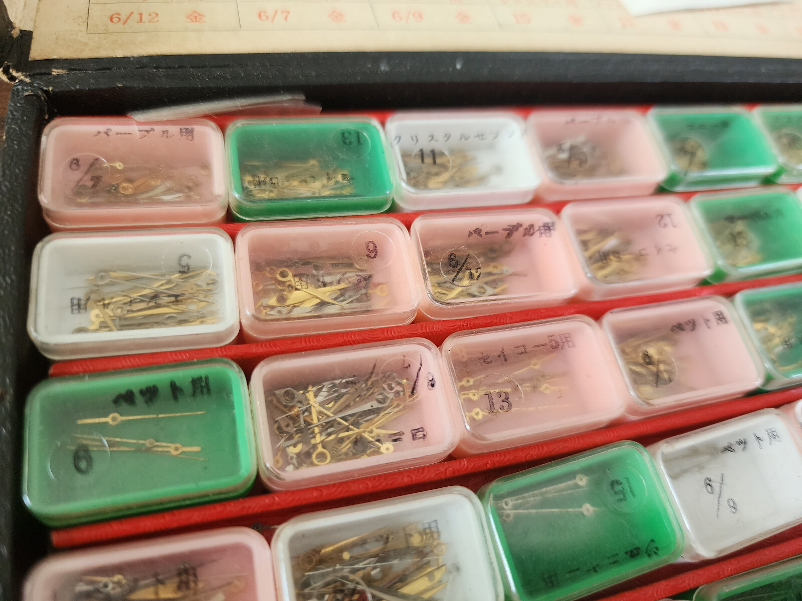 Lot of hands for Seikosha Citizen vintage watches whole box.
