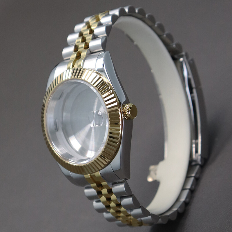 36mm/40mm Log Watch Case+Jubilee Bracelet For Seiko nh35nh38 Miyota8215 Movement