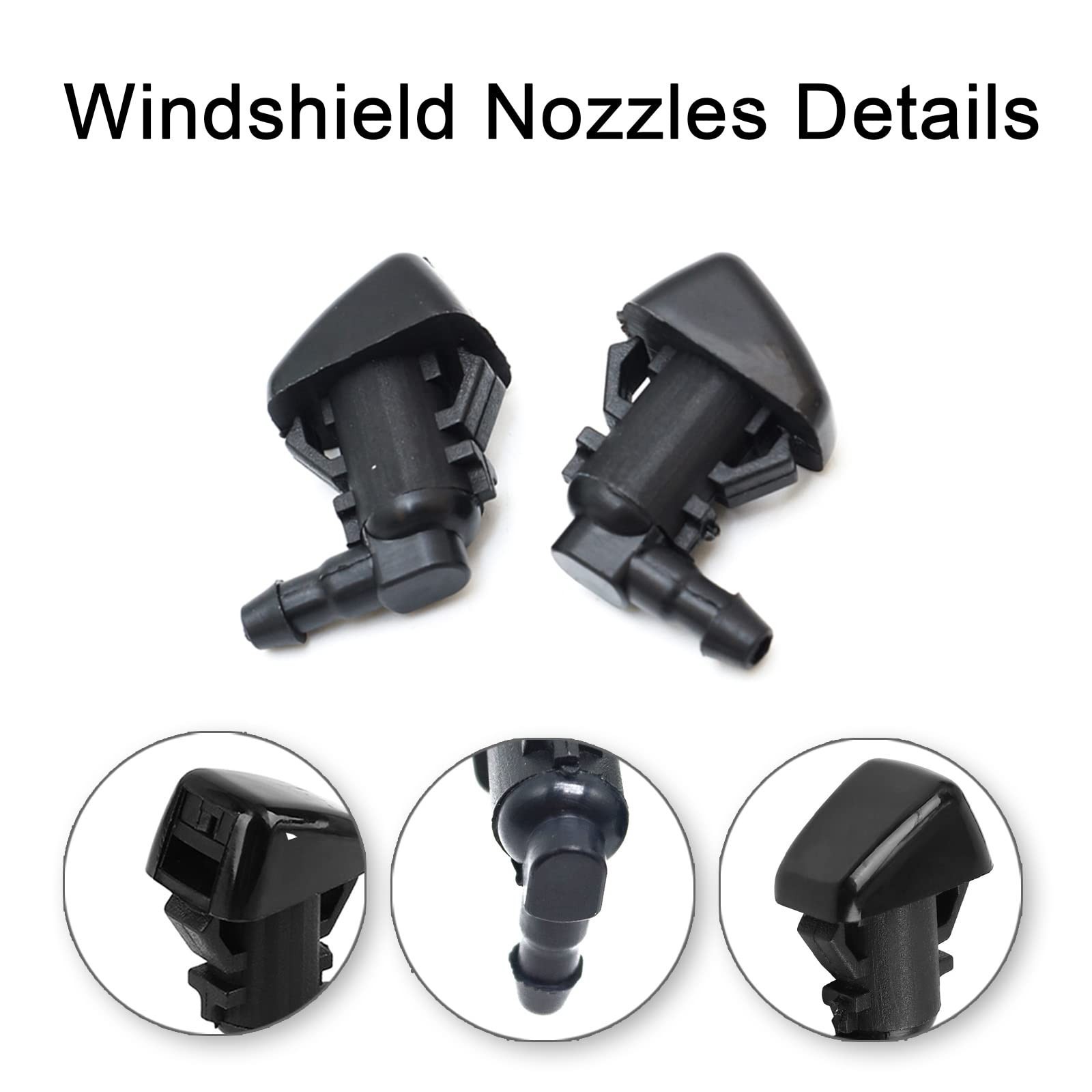 Front Windshield Washer Nozzles kit Replacement for 08-12 Jeep Liberty 06-10 …