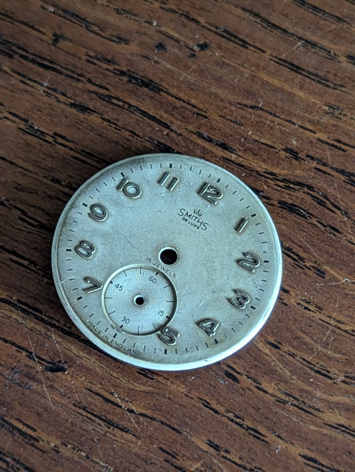 Smiths DeLuxe Watch Dial, Everest Range, Good Condition, 29mm #P25