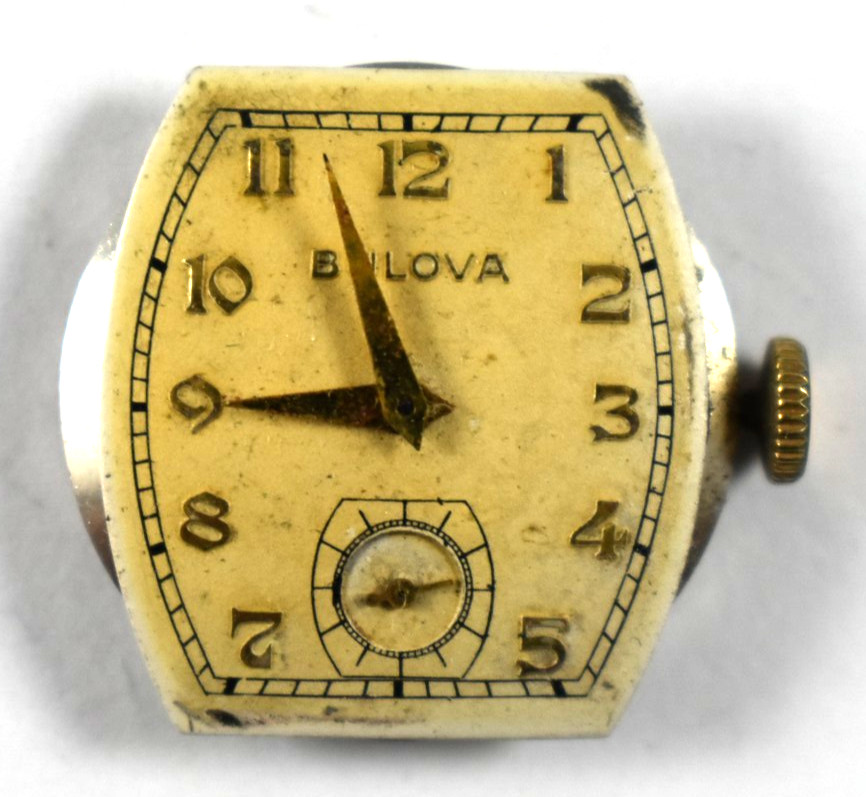 Vintage Bulova Manual Wind 17J 10BA Wrist Watch Movement lot.fg