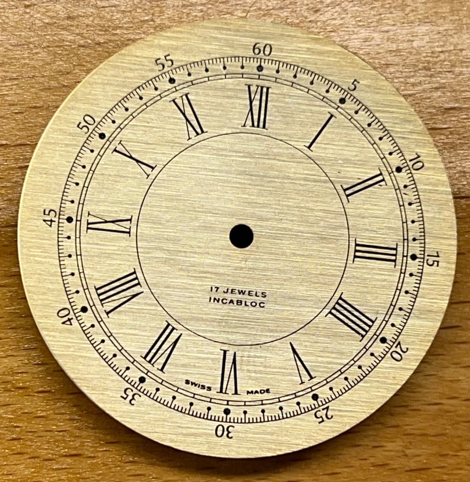 Unbranded Pocket 17Jewels Incabloc Dial Swiss Made 38.5mm Latin Numbers #D56