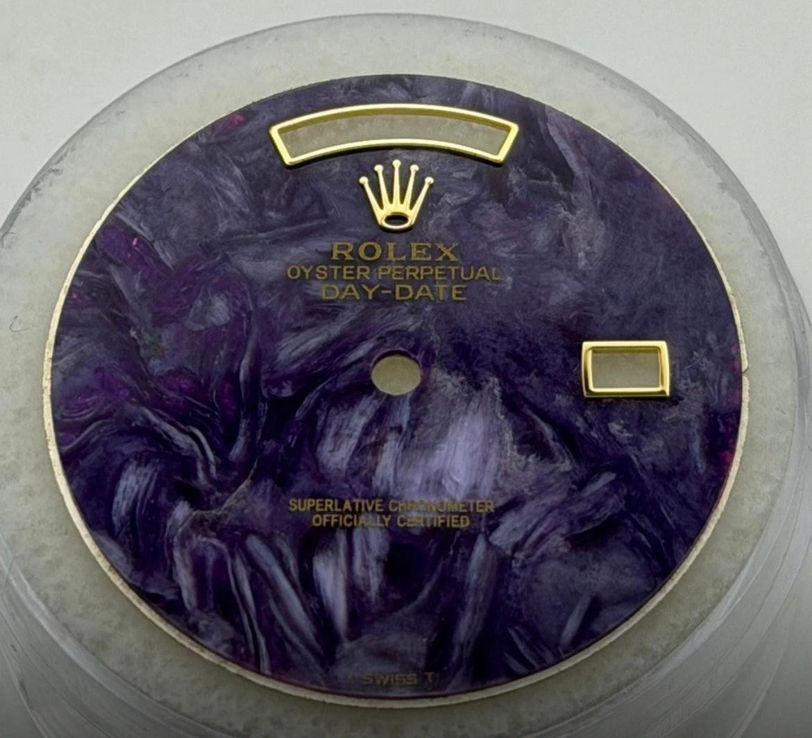 Rolex Day-Date 36mm Custom Purple Stone Dial 18038 18238 118238