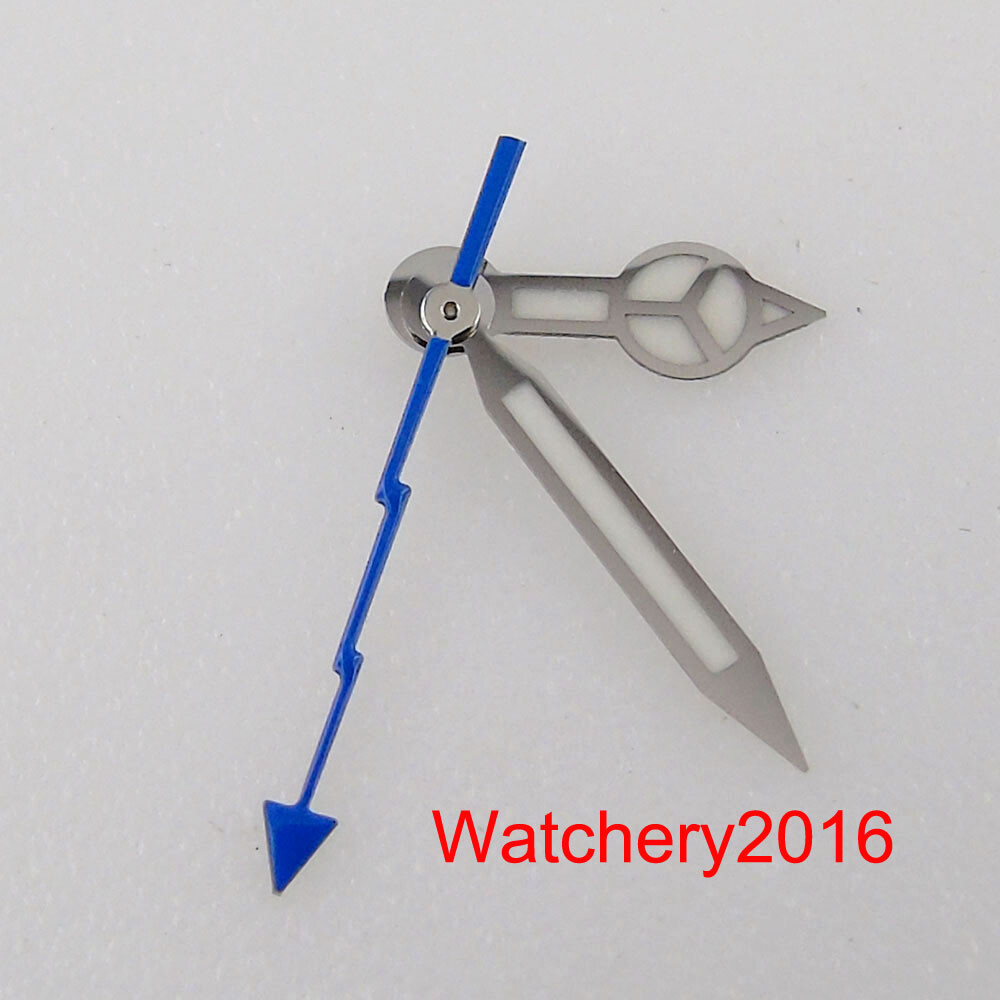 Red Orange blue Luminous Hand silver edge watch Hand fit NH35 NH36 7s26 ETA 2824